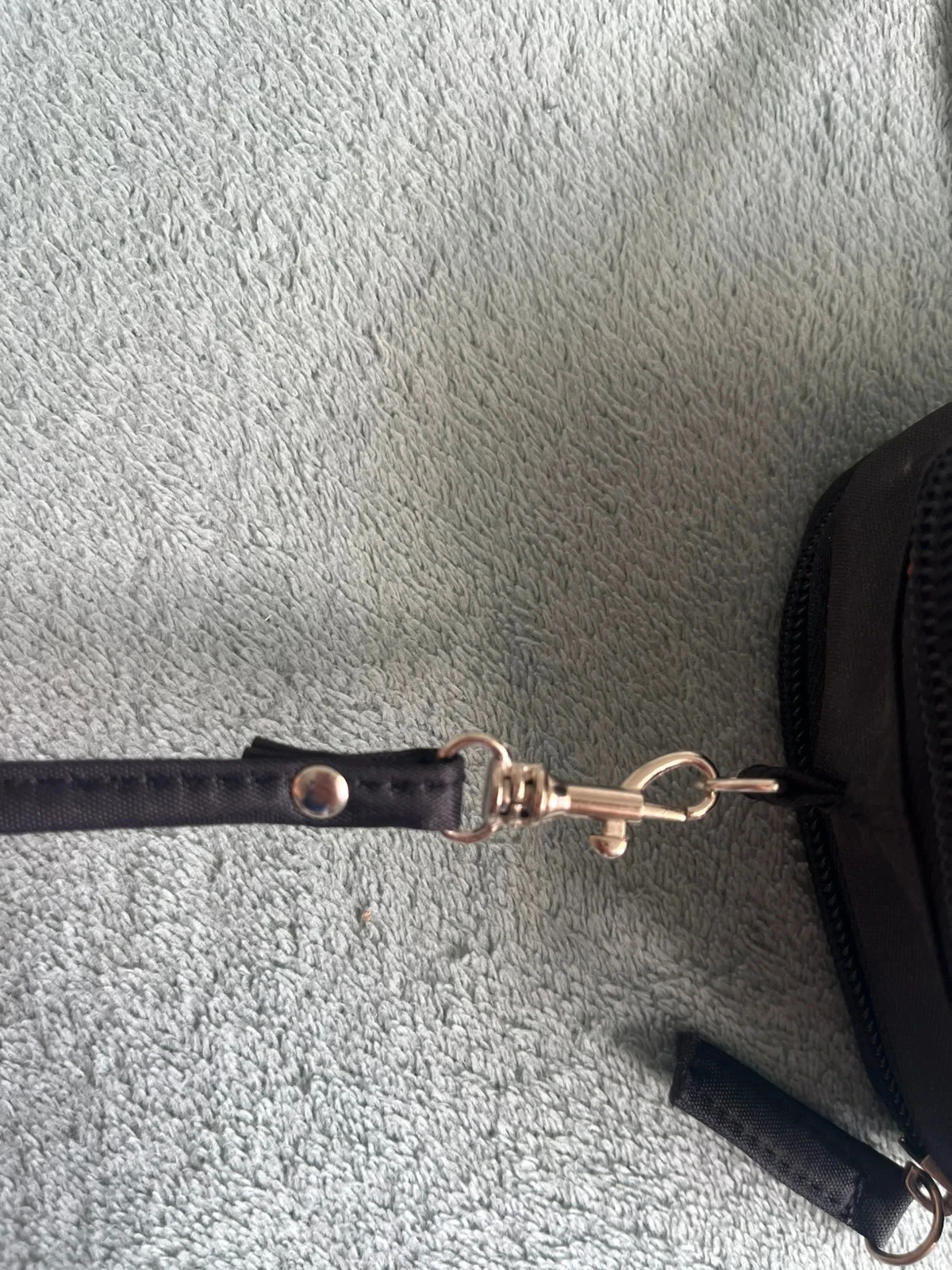 Mini saco de mão / alça preto multi-bolsos – photo 8